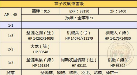 FGO圣诞节落雪级速刷攻略 圣诞节二期攻略